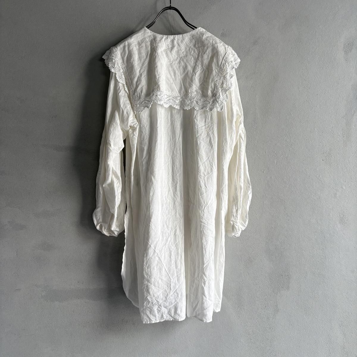 <img class='new_mark_img1' src='https://img.shop-pro.jp/img/new/icons13.gif' style='border:none;display:inline;margin:0px;padding:0px;width:auto;' />HALLELUJAH 5, Chemise Religieuse_col carreʥϥ ƻ֥饦 ܥå顼Off White