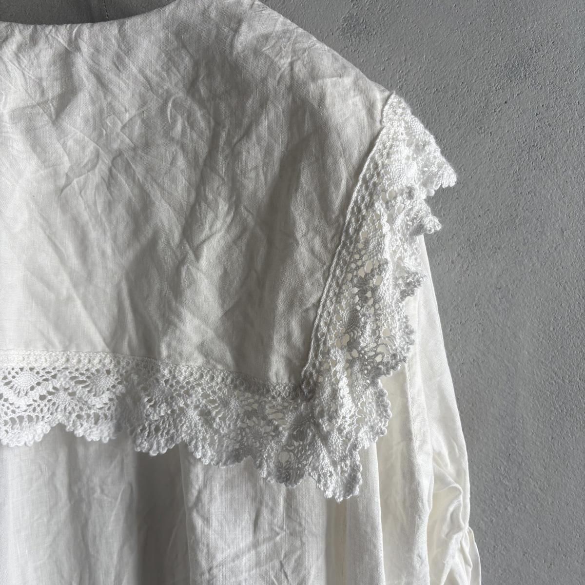 <img class='new_mark_img1' src='https://img.shop-pro.jp/img/new/icons13.gif' style='border:none;display:inline;margin:0px;padding:0px;width:auto;' />HALLELUJAH 5, Chemise Religieuse_col carreʥϥ ƻ֥饦 ܥå顼Off White