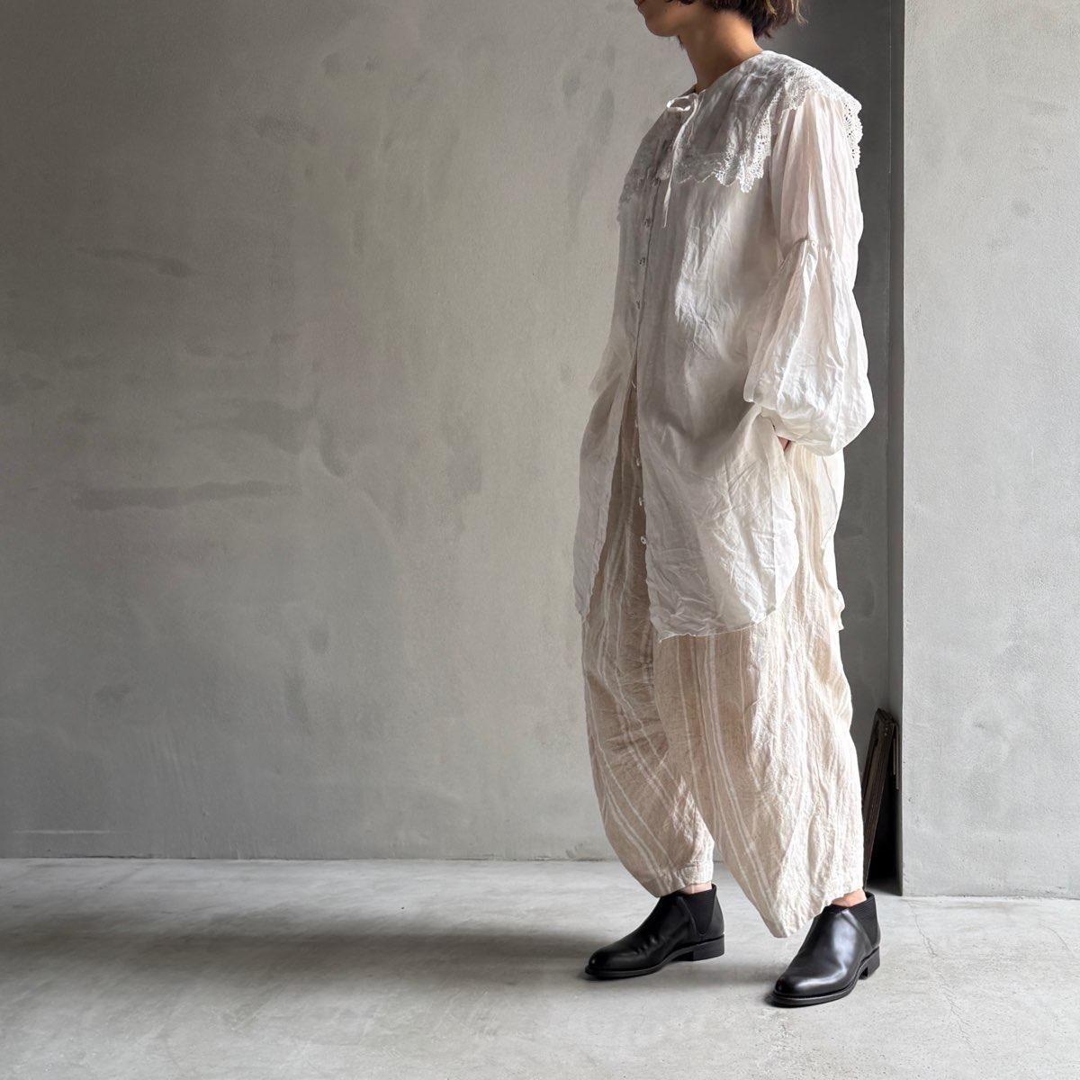 <img class='new_mark_img1' src='https://img.shop-pro.jp/img/new/icons13.gif' style='border:none;display:inline;margin:0px;padding:0px;width:auto;' />HALLELUJAH 5, Chemise Religieuse_col carreʥϥ ƻ֥饦 ܥå顼Off White
