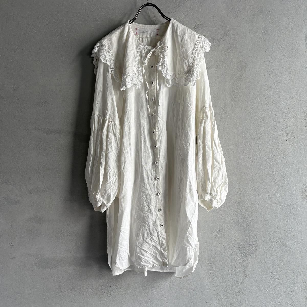 <img class='new_mark_img1' src='https://img.shop-pro.jp/img/new/icons13.gif' style='border:none;display:inline;margin:0px;padding:0px;width:auto;' />HALLELUJAH 5, Chemise Religieuse_col carreʥϥ ƻ֥饦 ܥå顼Off White