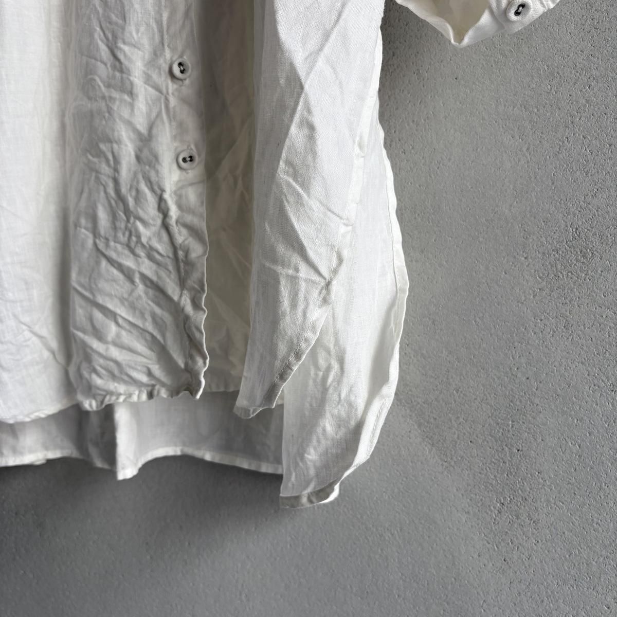 <img class='new_mark_img1' src='https://img.shop-pro.jp/img/new/icons13.gif' style='border:none;display:inline;margin:0px;padding:0px;width:auto;' />HALLELUJAH 5, Chemise Religieuse_col carreʥϥ ƻ֥饦 ܥå顼Off White