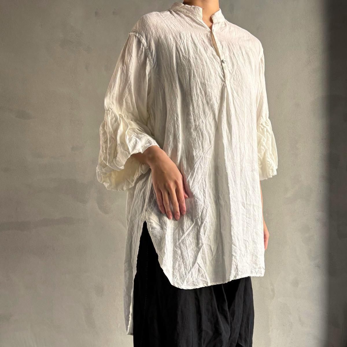 <img class='new_mark_img1' src='https://img.shop-pro.jp/img/new/icons13.gif' style='border:none;display:inline;margin:0px;padding:0px;width:auto;' />HALLELUJAH 11, Edwardian Chemiseʥϥ ɥǥ ֥饦Off White