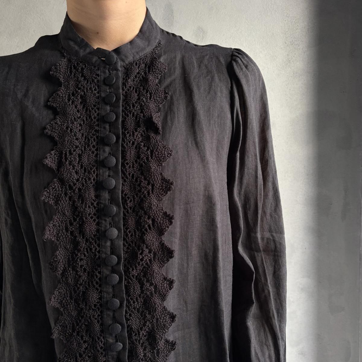 <img class='new_mark_img1' src='https://img.shop-pro.jp/img/new/icons13.gif' style='border:none;display:inline;margin:0px;padding:0px;width:auto;' />HALLELUJAH 2, Chemise a Dentelleʥϥ 졼 ֥饦Black