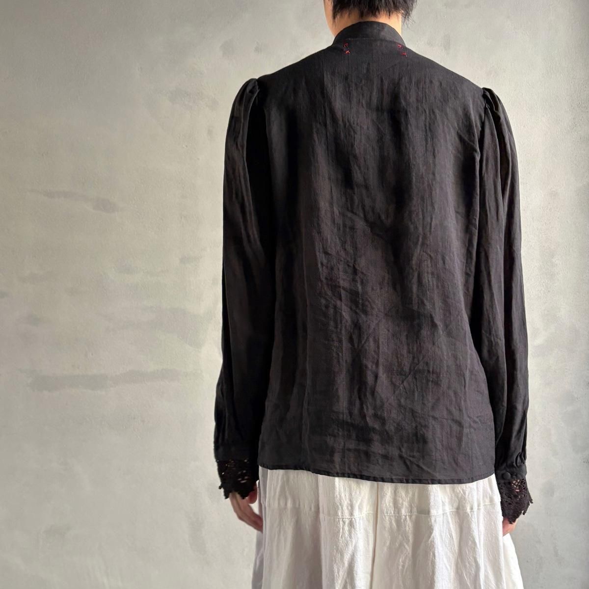 <img class='new_mark_img1' src='https://img.shop-pro.jp/img/new/icons13.gif' style='border:none;display:inline;margin:0px;padding:0px;width:auto;' />HALLELUJAH 2, Chemise a Dentelleʥϥ 졼 ֥饦Black