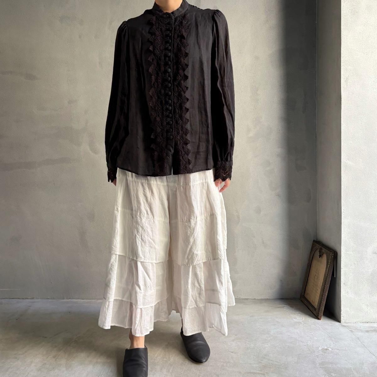 <img class='new_mark_img1' src='https://img.shop-pro.jp/img/new/icons13.gif' style='border:none;display:inline;margin:0px;padding:0px;width:auto;' />HALLELUJAH 2, Chemise a Dentelleʥϥ 졼 ֥饦Black