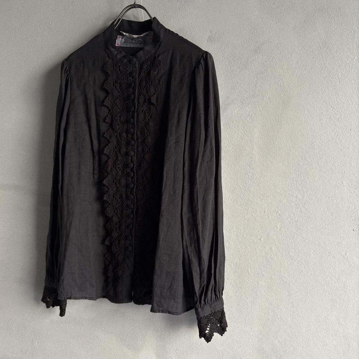 <img class='new_mark_img1' src='https://img.shop-pro.jp/img/new/icons13.gif' style='border:none;display:inline;margin:0px;padding:0px;width:auto;' />HALLELUJAH 2, Chemise a Dentelleʥϥ 졼 ֥饦Black