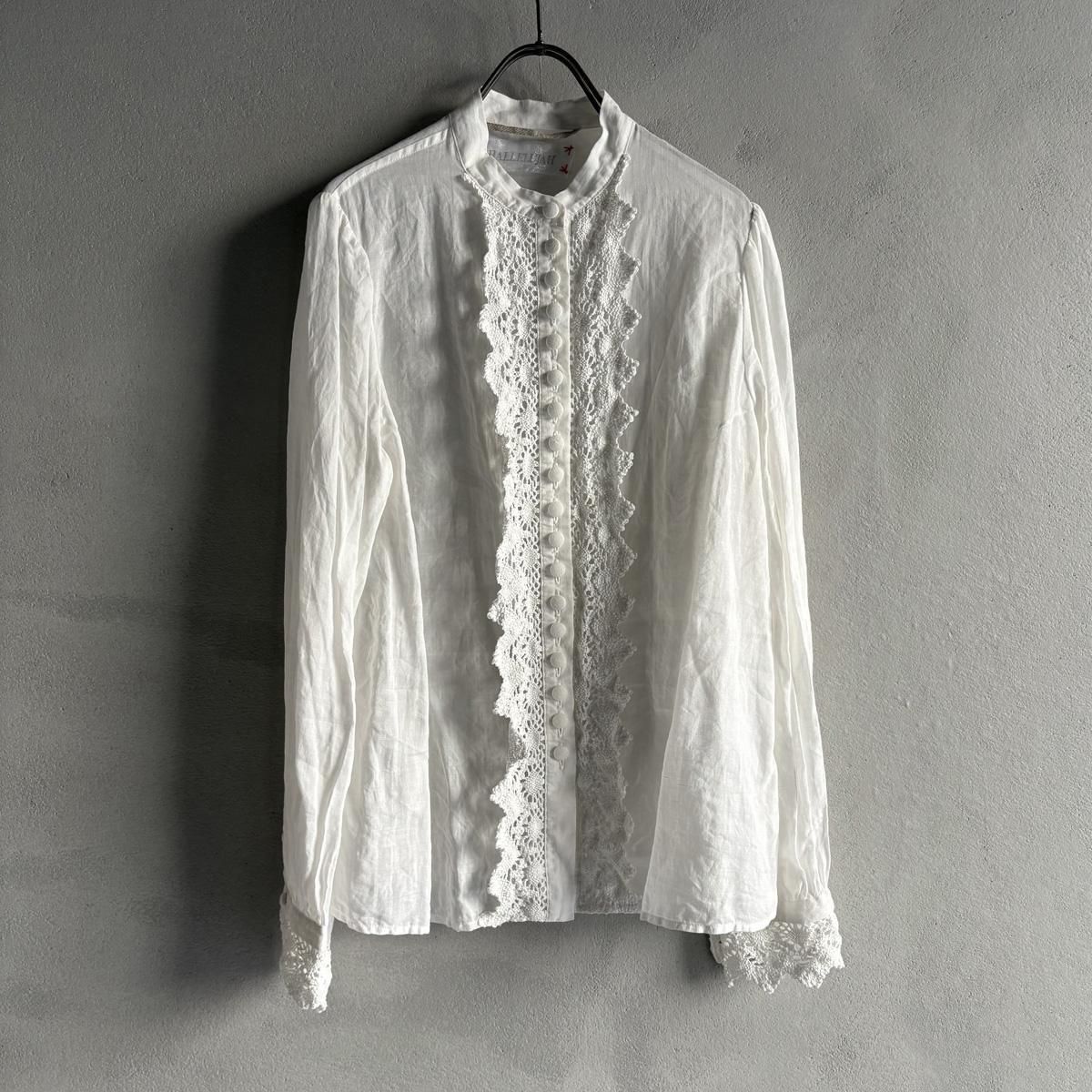 <img class='new_mark_img1' src='https://img.shop-pro.jp/img/new/icons13.gif' style='border:none;display:inline;margin:0px;padding:0px;width:auto;' />HALLELUJAH 2, Chemise a Dentelleʥϥ 졼 ֥饦Off White