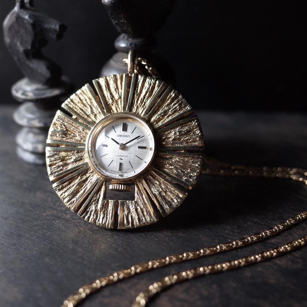 SEIKO PENDANT WATCH ( ڥȥå) С GOLD