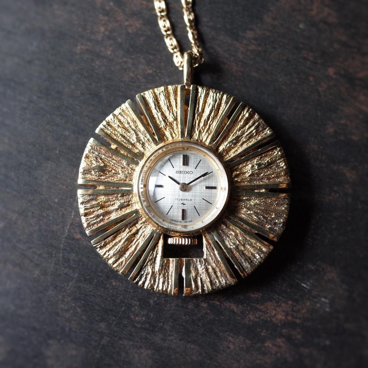 SEIKO PENDANT WATCH ( ڥȥå) С GOLD