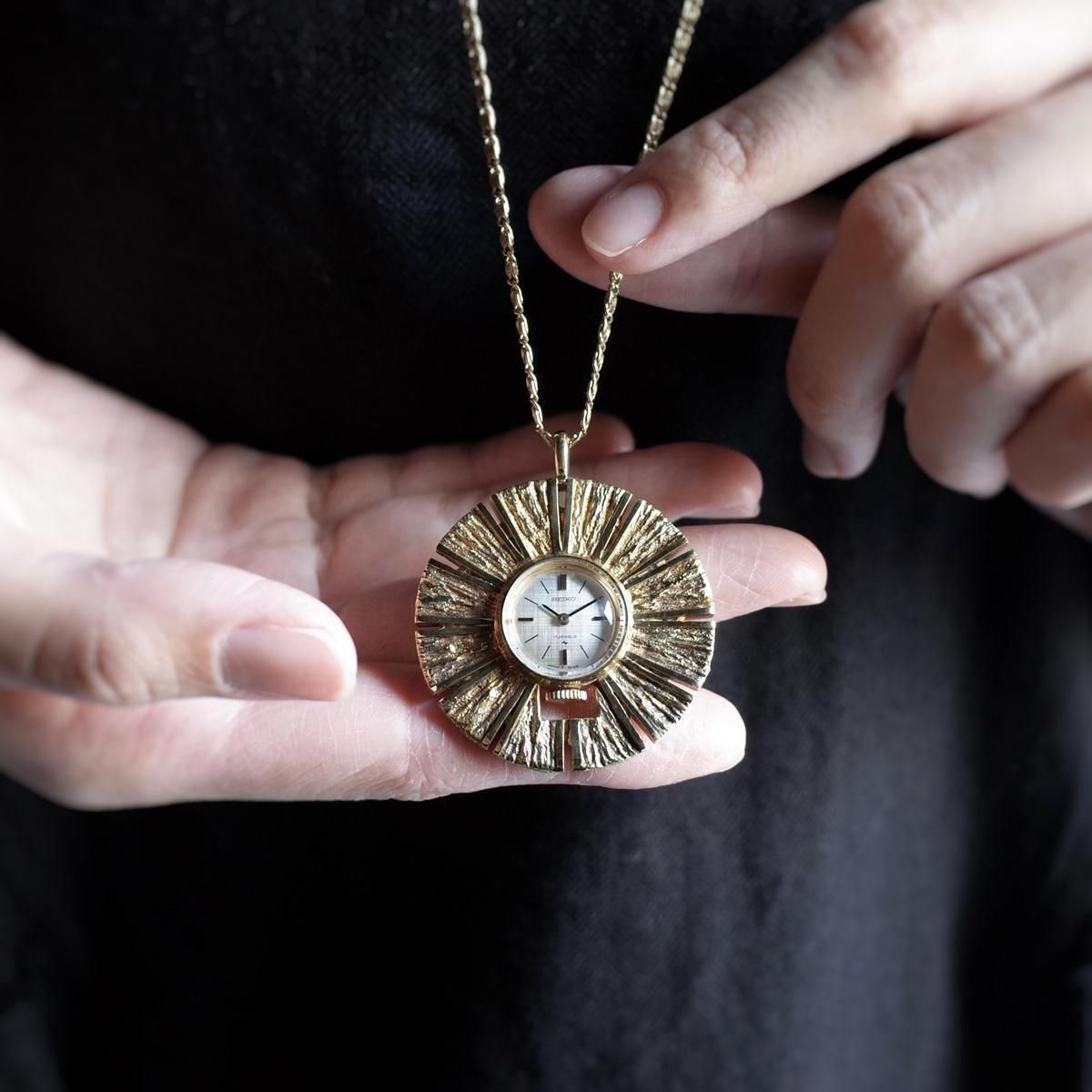 SEIKO PENDANT WATCH ( ڥȥå) С GOLD