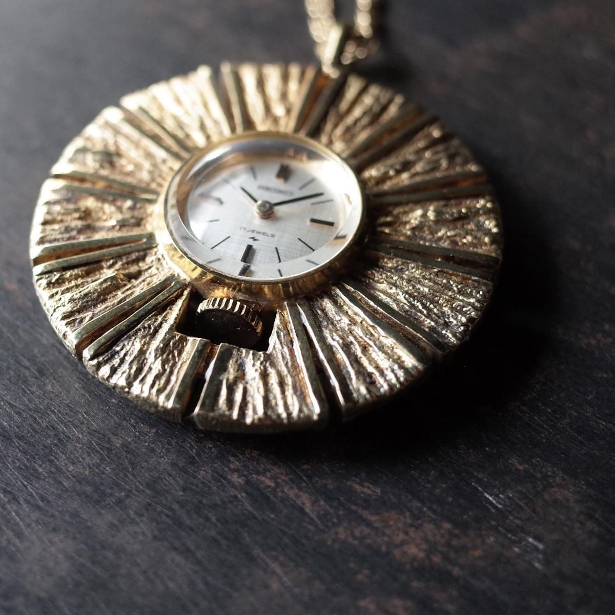 SEIKO PENDANT WATCH ( ڥȥå) С GOLD