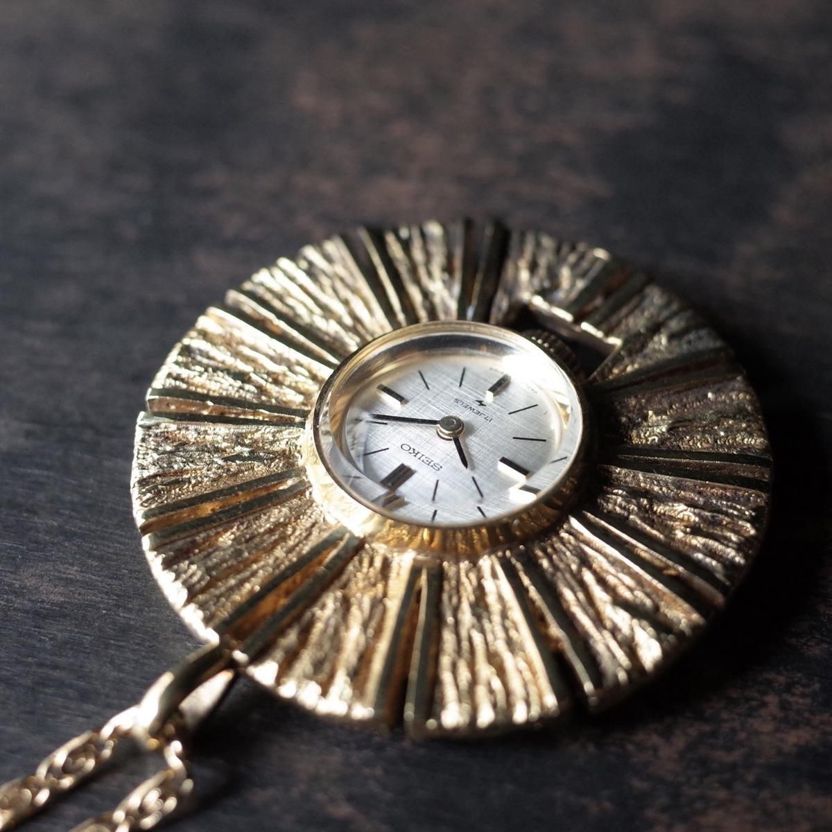 SEIKO PENDANT WATCH ( ڥȥå) С GOLD
