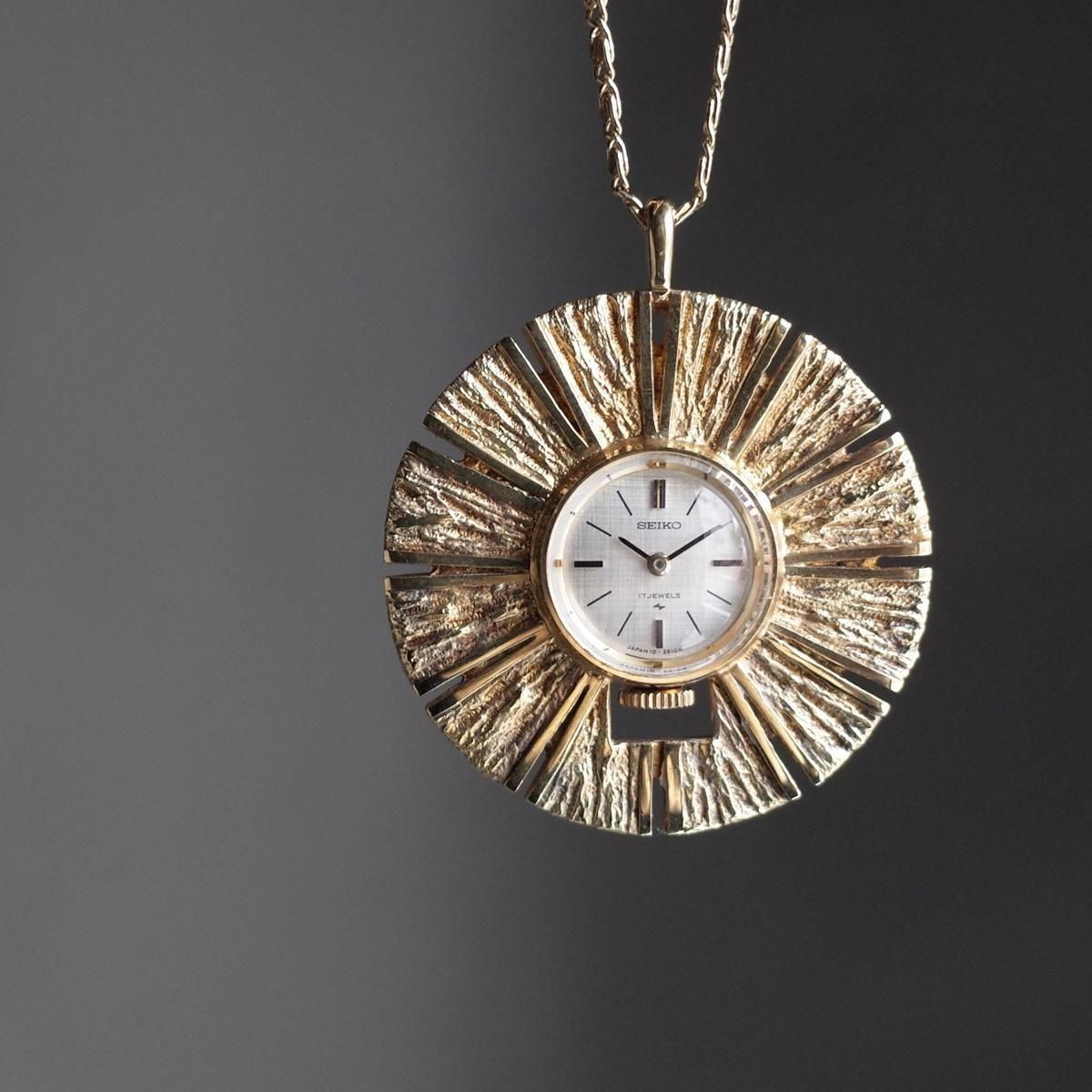 SEIKO PENDANT WATCH ( ڥȥå) С GOLD
