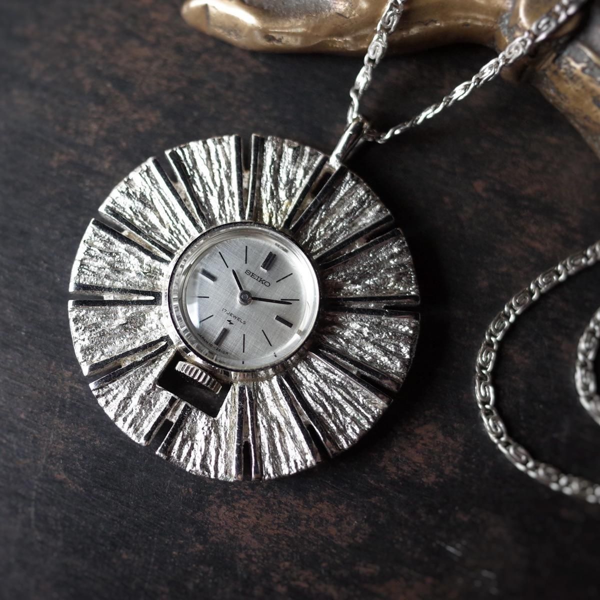SEIKO PENDANT WATCHʥ ڥȥå˥С SILVER