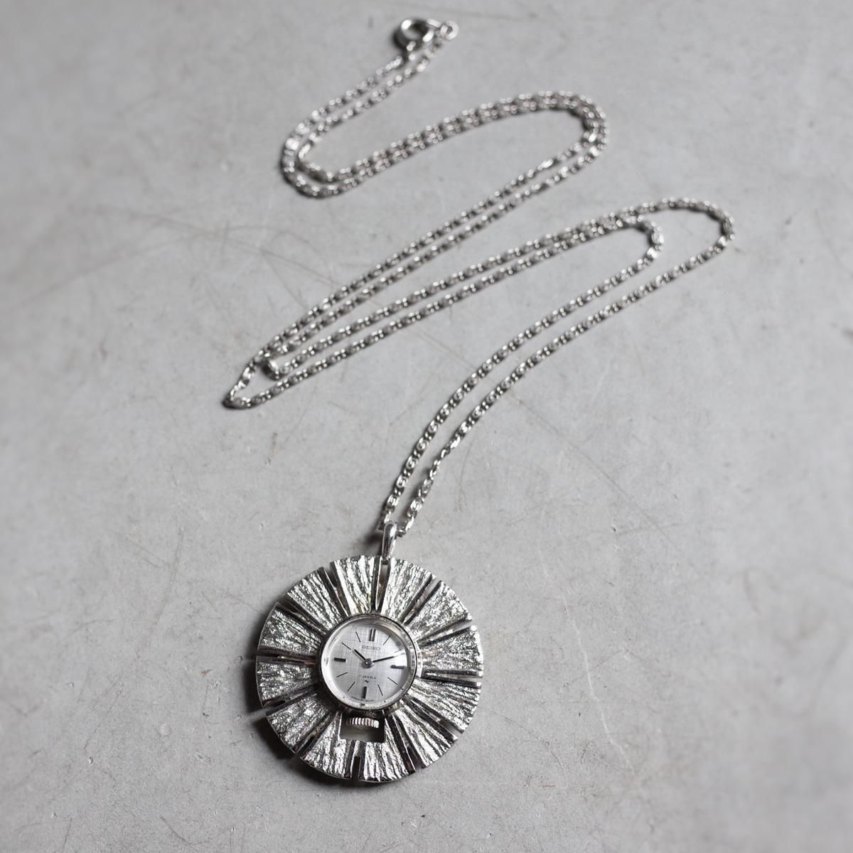 SEIKO PENDANT WATCHʥ ڥȥå˥С SILVER