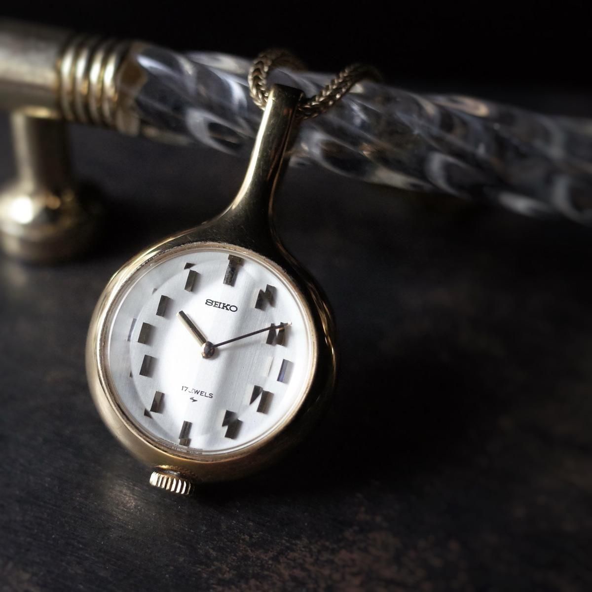 SEIKO PENDANT WATCH（セイコー ペンダントウォッチ）ブルー文字