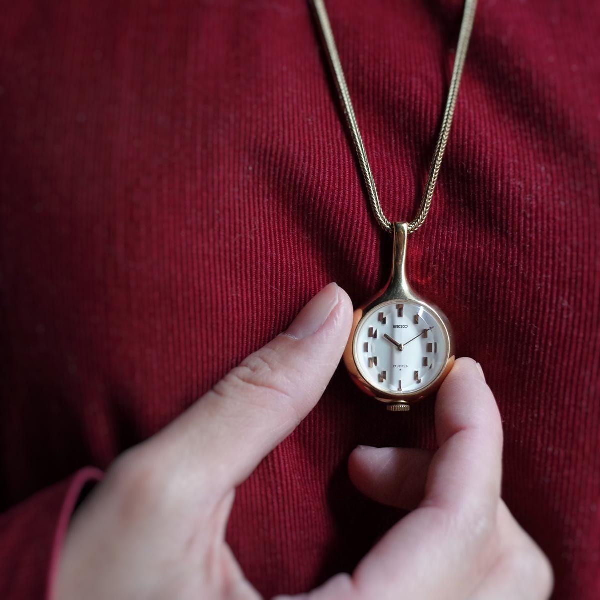 SEIKO PENDANT WATCHʥ ڥȥåˤ ĥСǥå åȥ饹