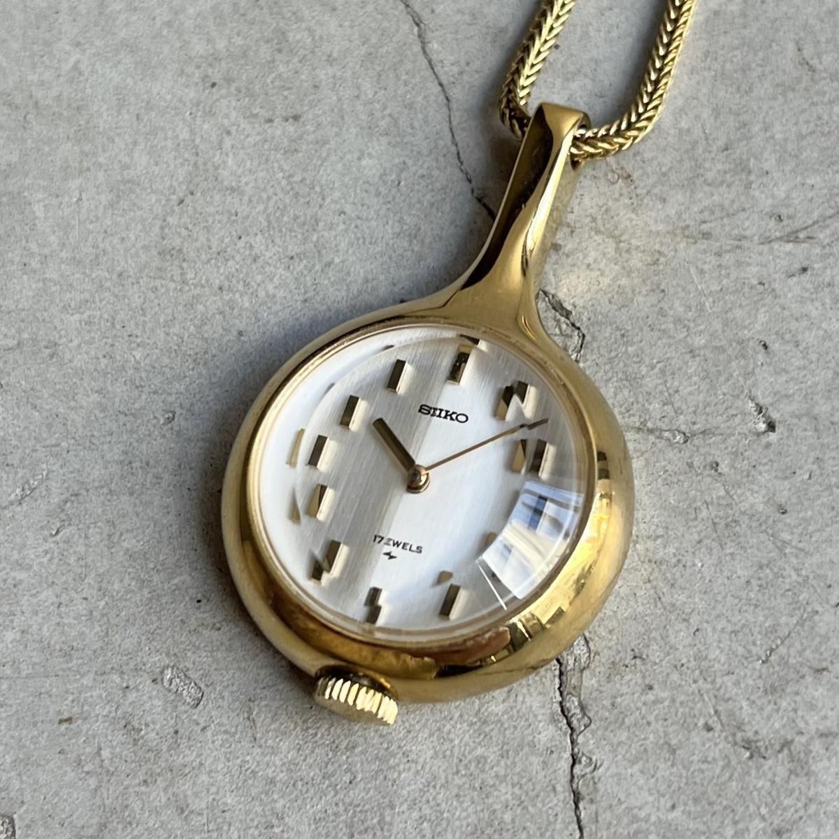 SEIKO PENDANT WATCHʥ ڥȥåˤ ĥСǥå åȥ饹