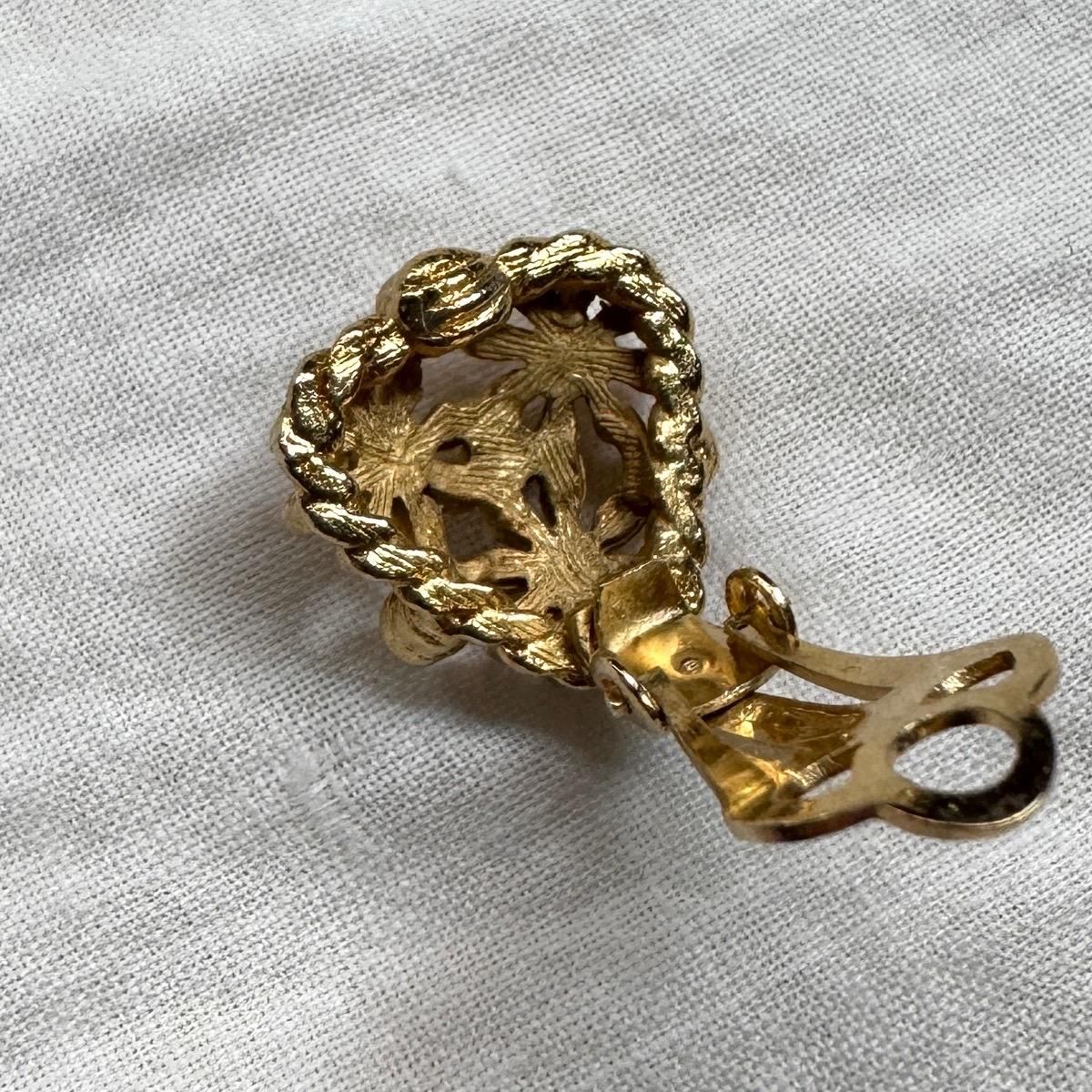 1960ǯ ᥿ ե  Dead StockMetal Flower Earrings