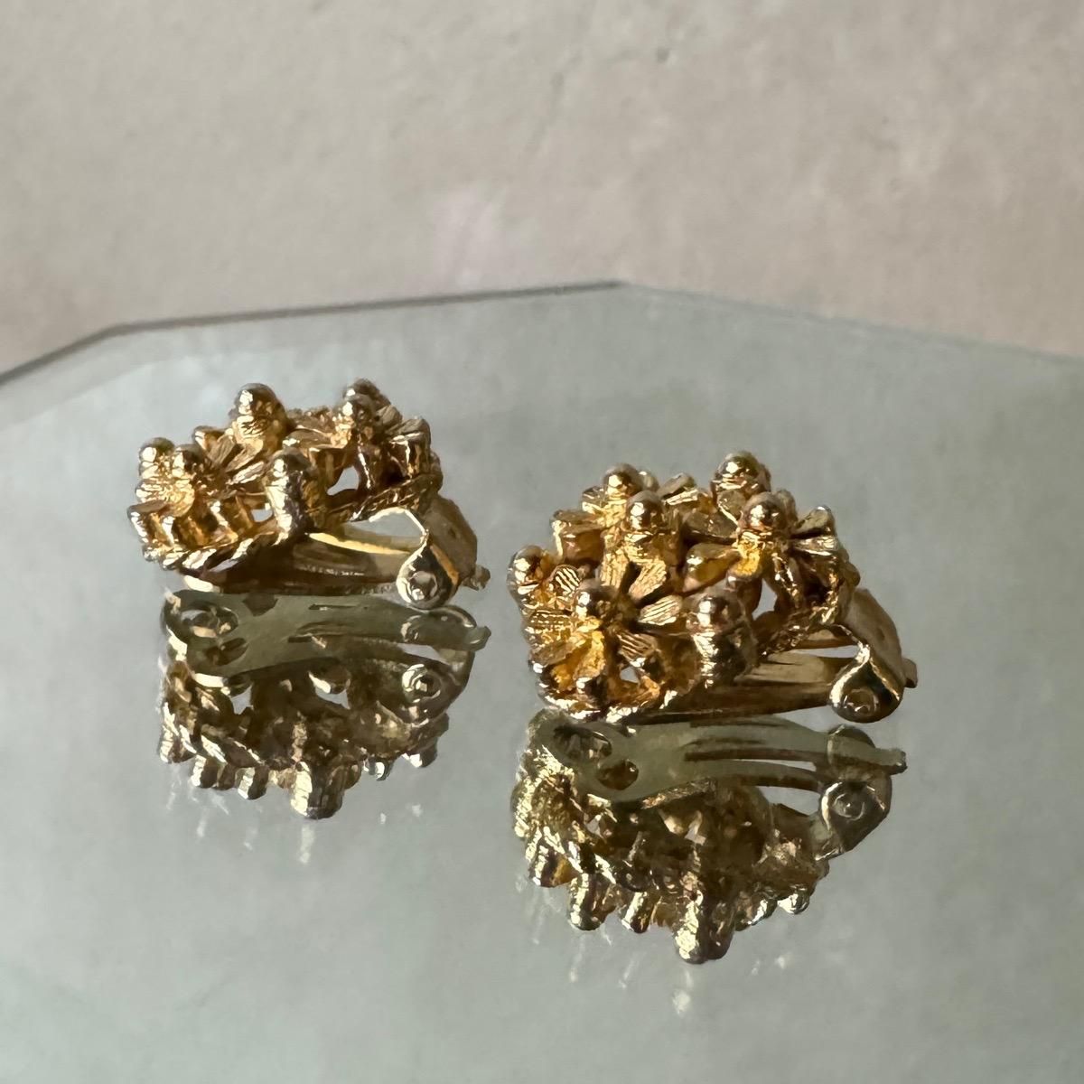 1960ǯ ᥿ ե  Dead StockMetal Flower Earrings