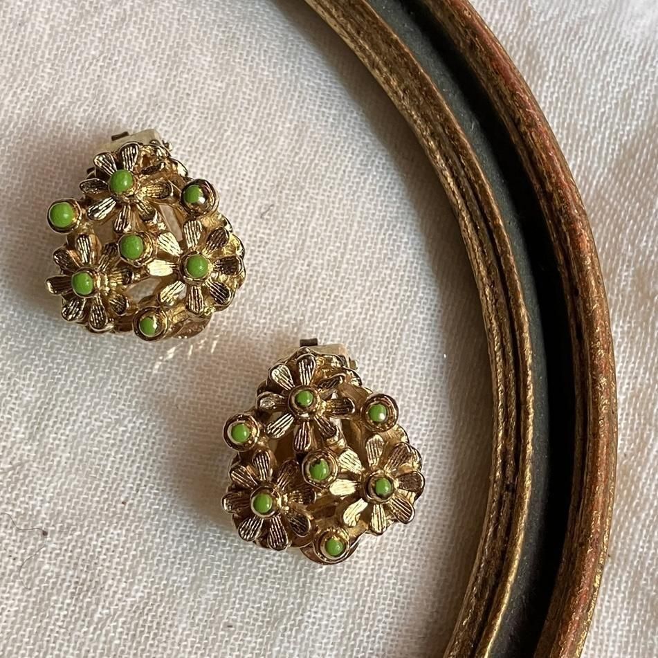 1960ǯ ᥿ ꡼ڥ ե  Dead StockMetal Flower Earrings