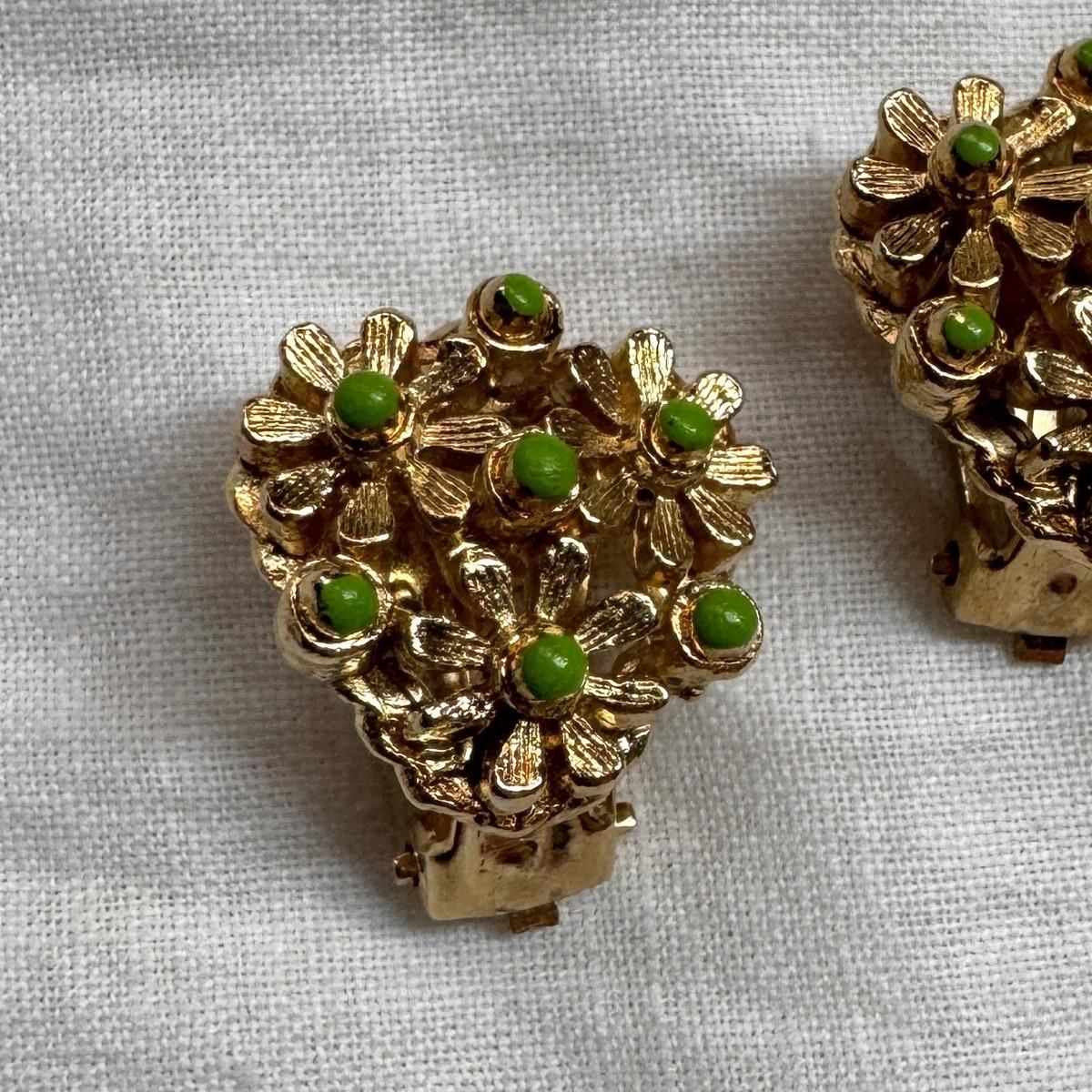 1960ǯ ᥿ ꡼ڥ ե  Dead StockMetal Flower Earrings