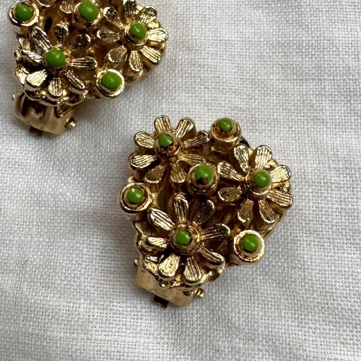 1960ǯ ᥿ ꡼ڥ ե  Dead StockMetal Flower Earrings
