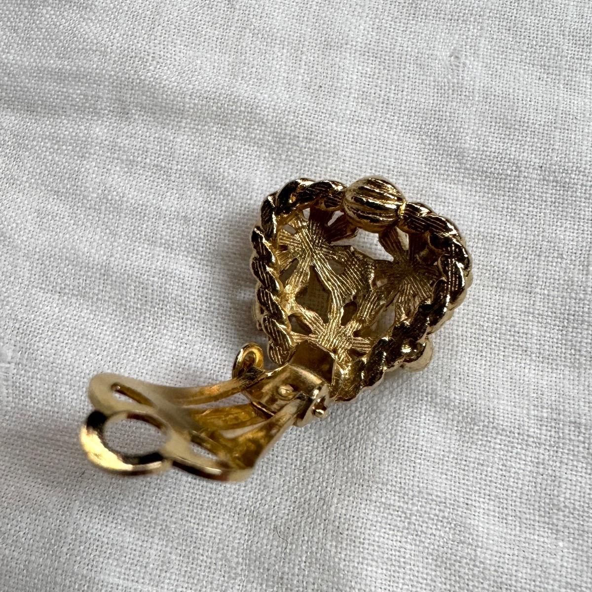 1960ǯ ᥿ ꡼ڥ ե  Dead StockMetal Flower Earrings
