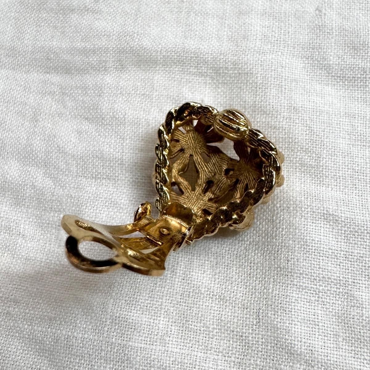 1960ǯ ᥿ ѡץڥ ե  Dead StockMetal Flower Earrings
