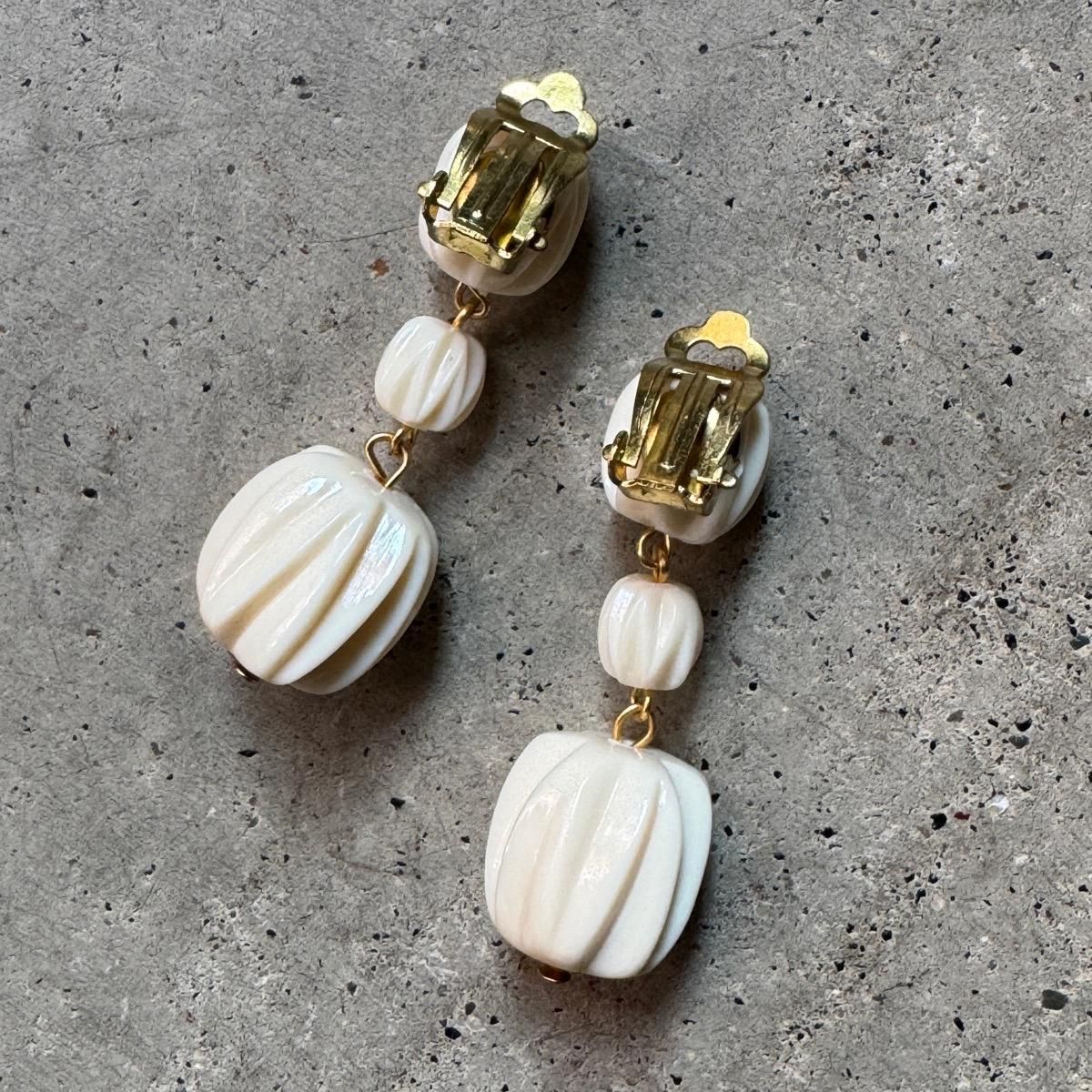 1940-50ǯ ɥץ饹å ȥץ  Dead StockPlastic Earrings