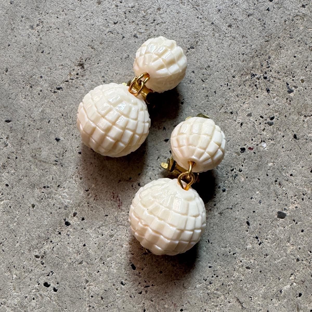 1940-50ǯ ɥץ饹å ʻ ܡ  Dead StockPlastic Earrings
