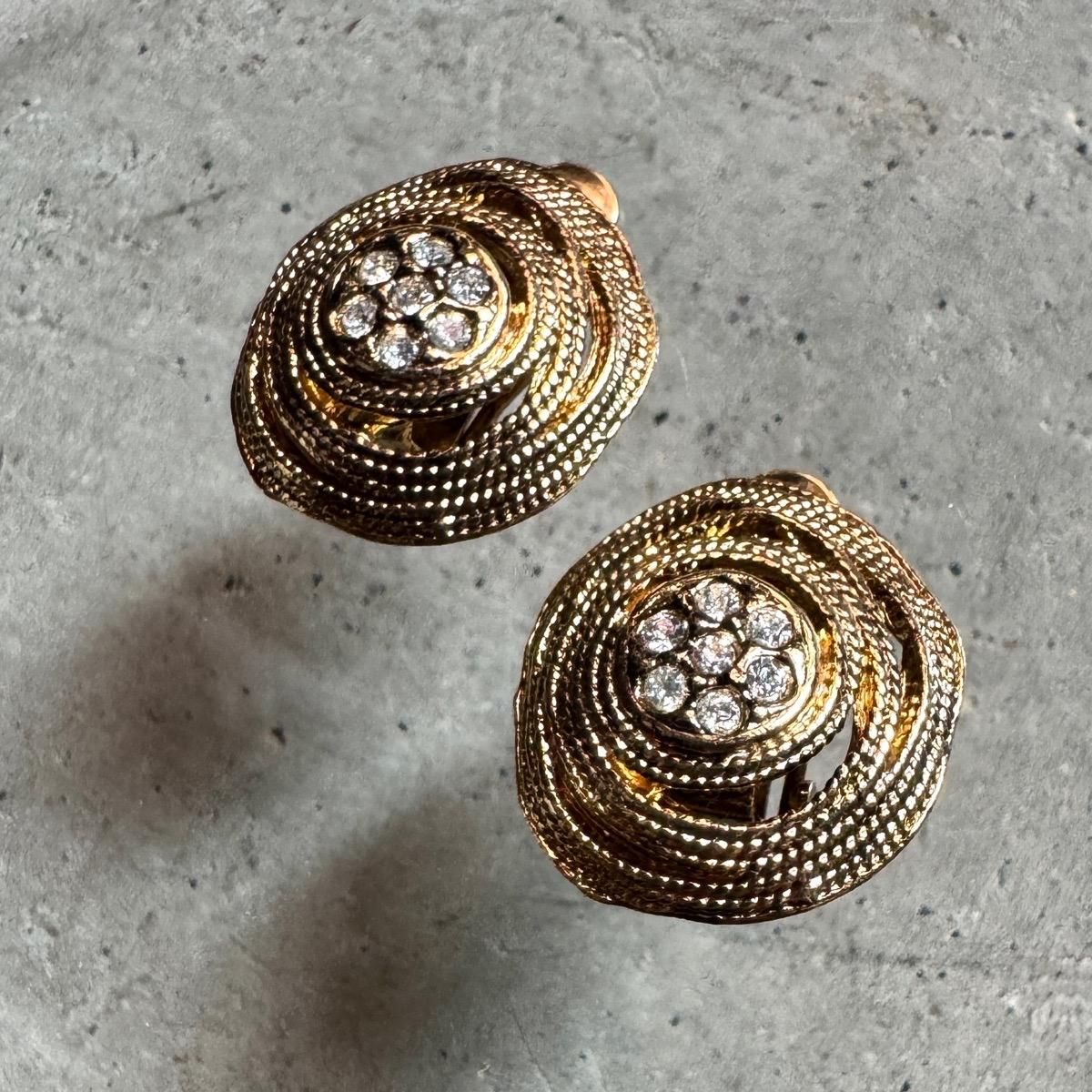 1960ǯ ѥ  Dead StockMetal Glass Earrings