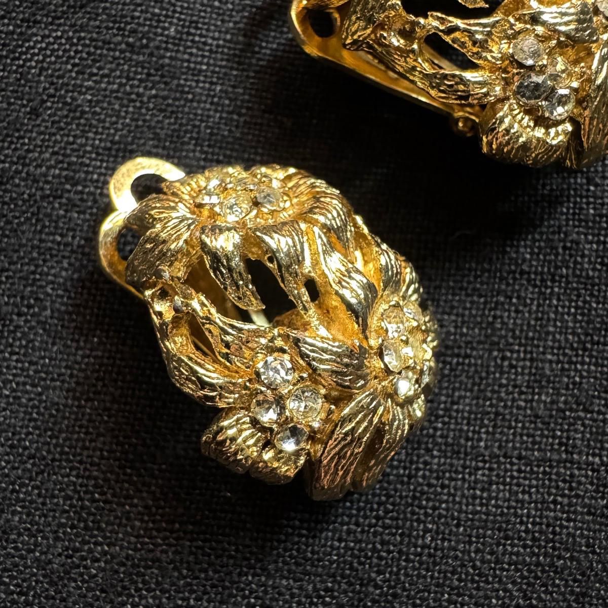 1960ǯ ե֡  Dead StockMetal Flower Earrings