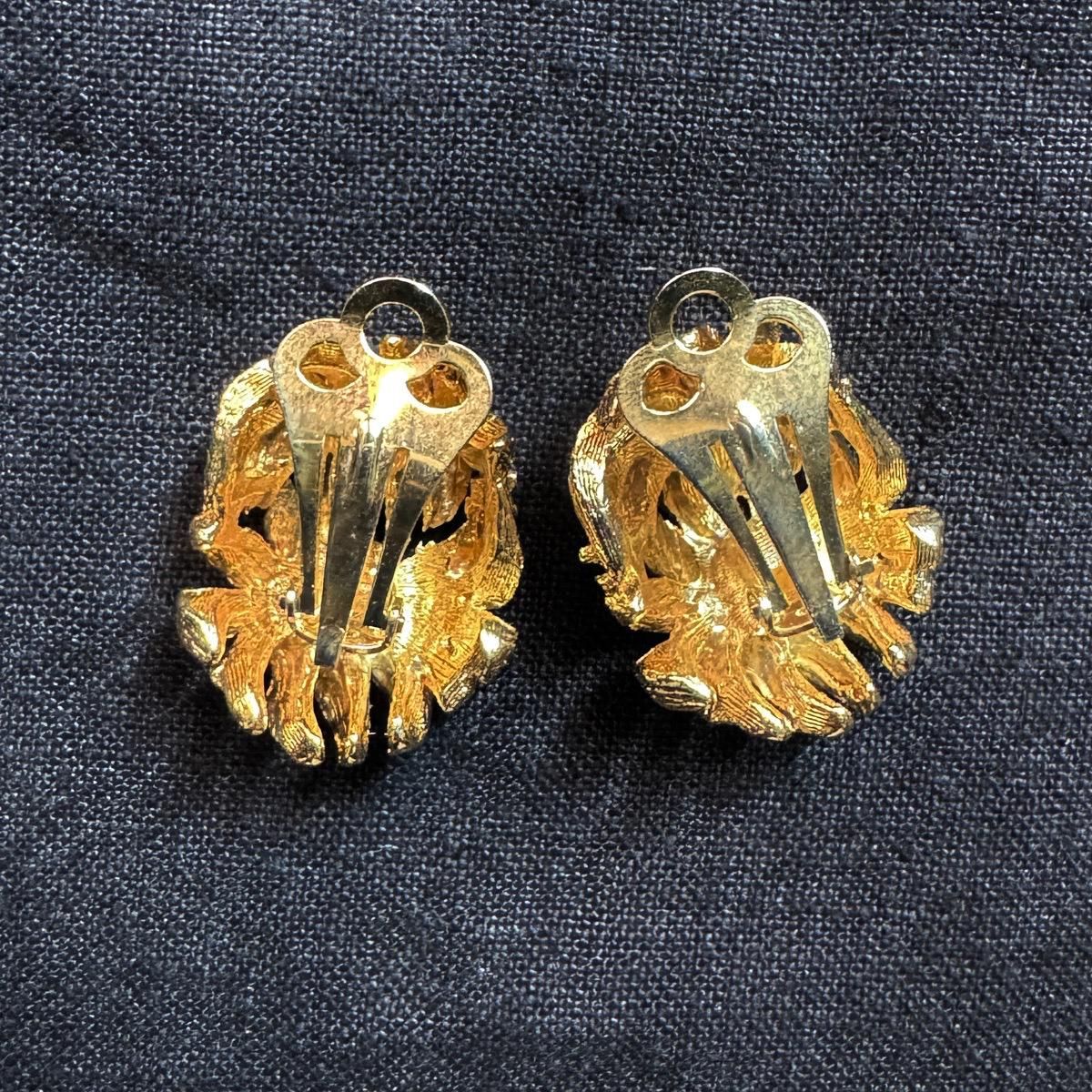 1960ǯ ե֡  Dead StockMetal Flower Earrings