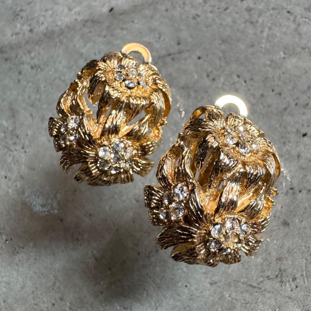 1960ǯ ե֡  Dead StockMetal Flower Earrings