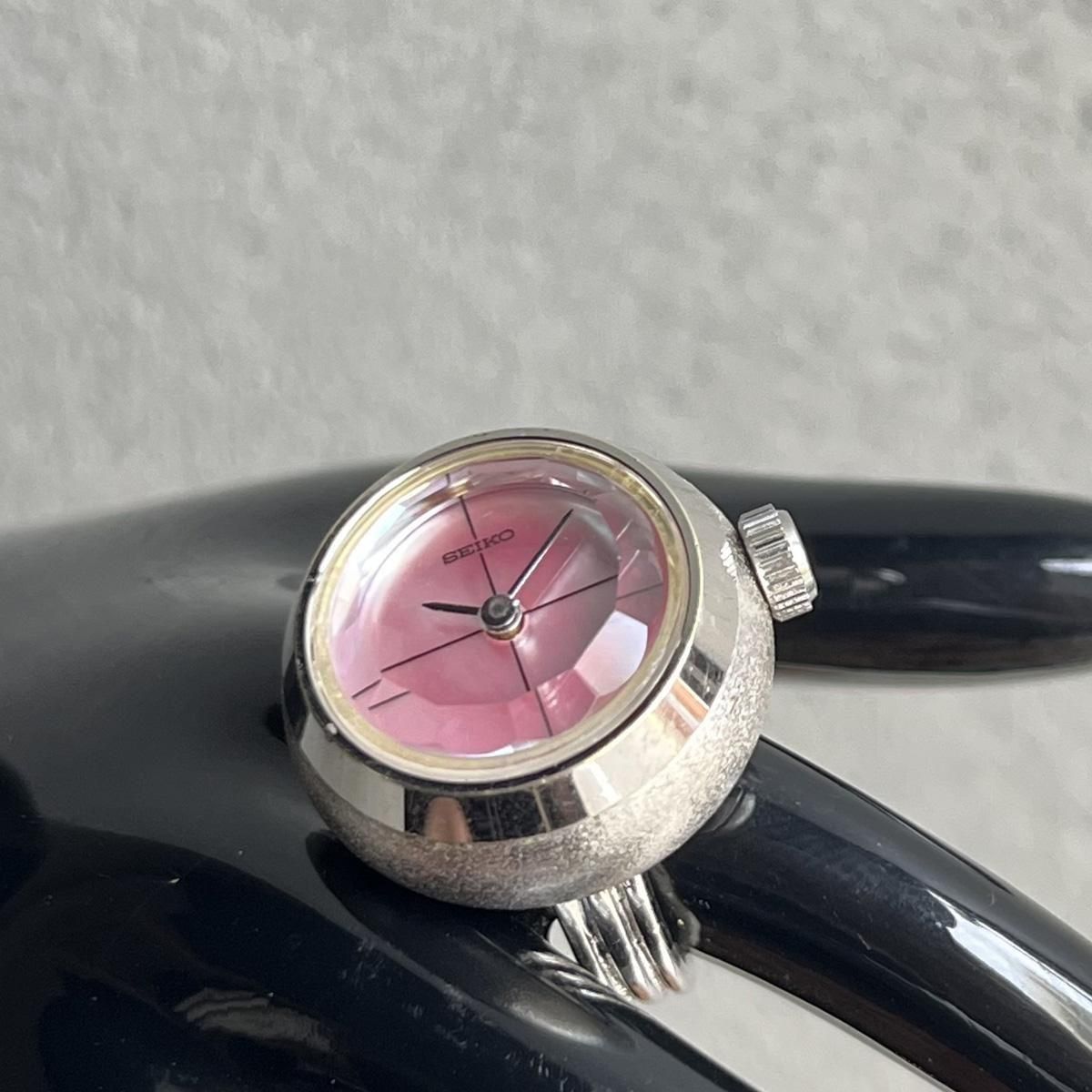 SEIKO RING WATCH ( 󥰥å) ԥ󥯥ʸ åȥ饹
