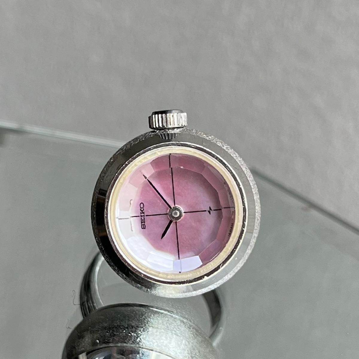 SEIKO RING WATCH ( 󥰥å) ԥ󥯥ʸ åȥ饹