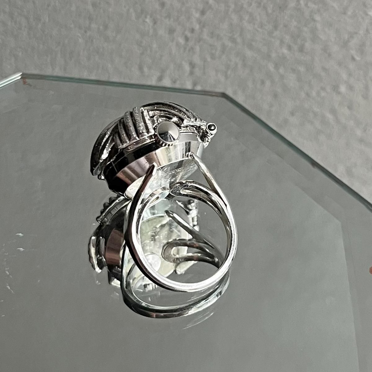 SEIKO RING WATCH (セイコー リングウォッチ) カバーウォッチ 青文字盤