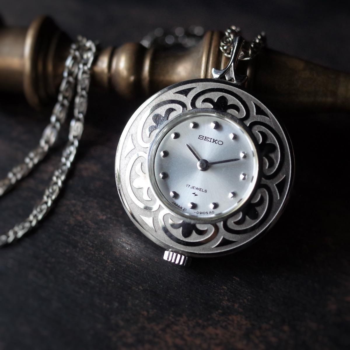SEIKO PENDANT WATCHʥ ڥȥå SILVER