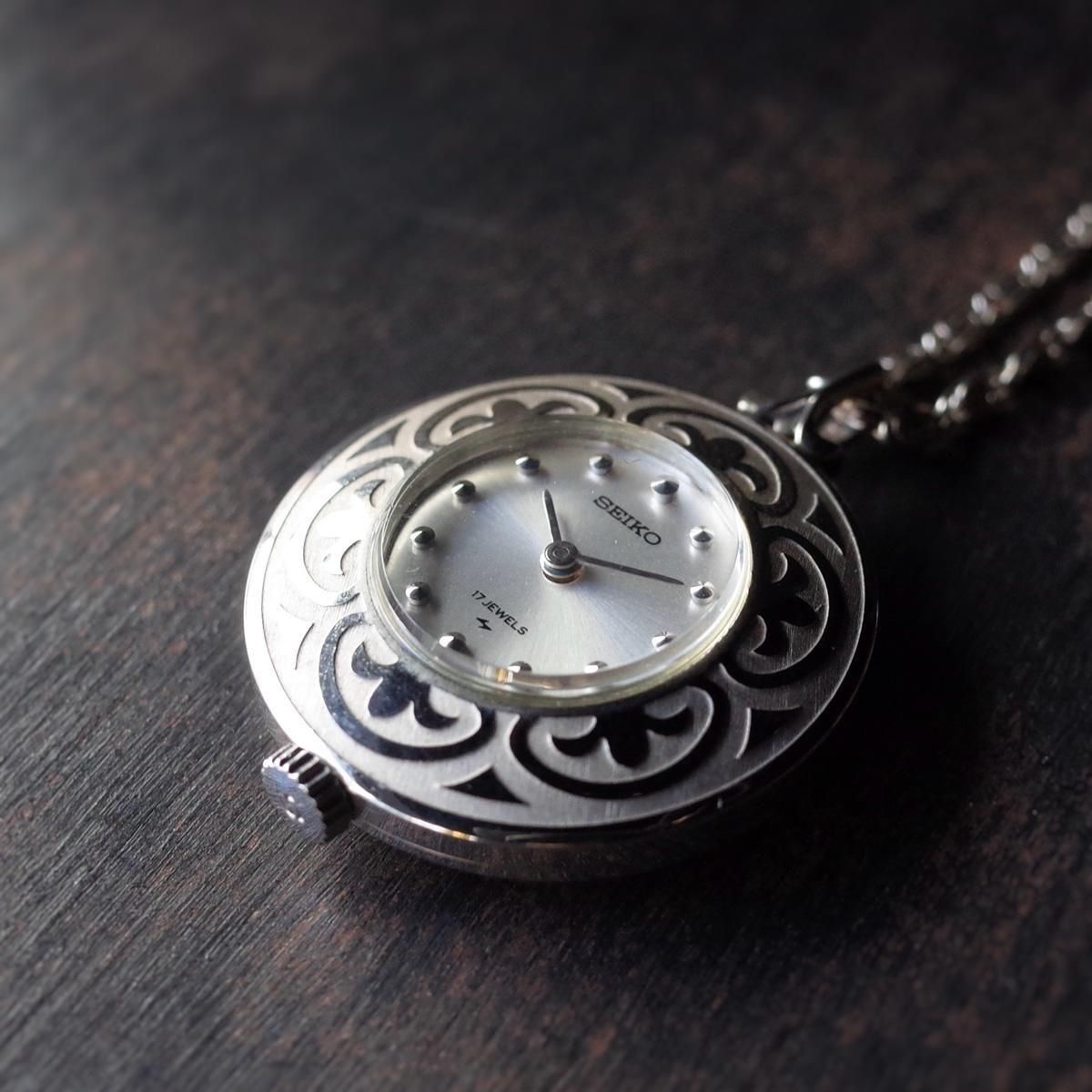 SEIKO PENDANT WATCHʥ ڥȥå SILVER