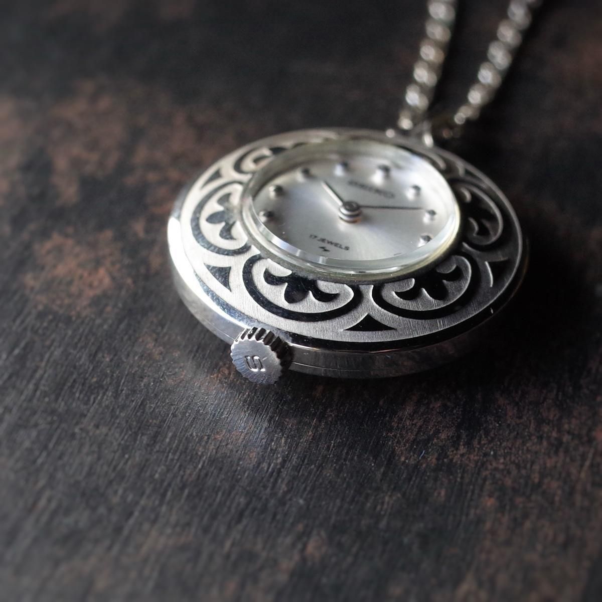 SEIKO PENDANT WATCHʥ ڥȥå SILVER