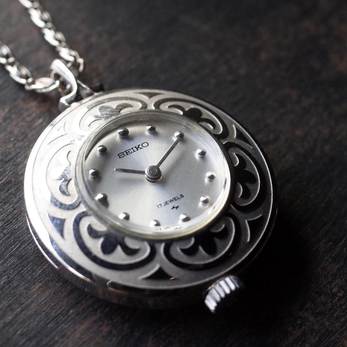 SEIKO PENDANT WATCHʥ ڥȥå SILVER