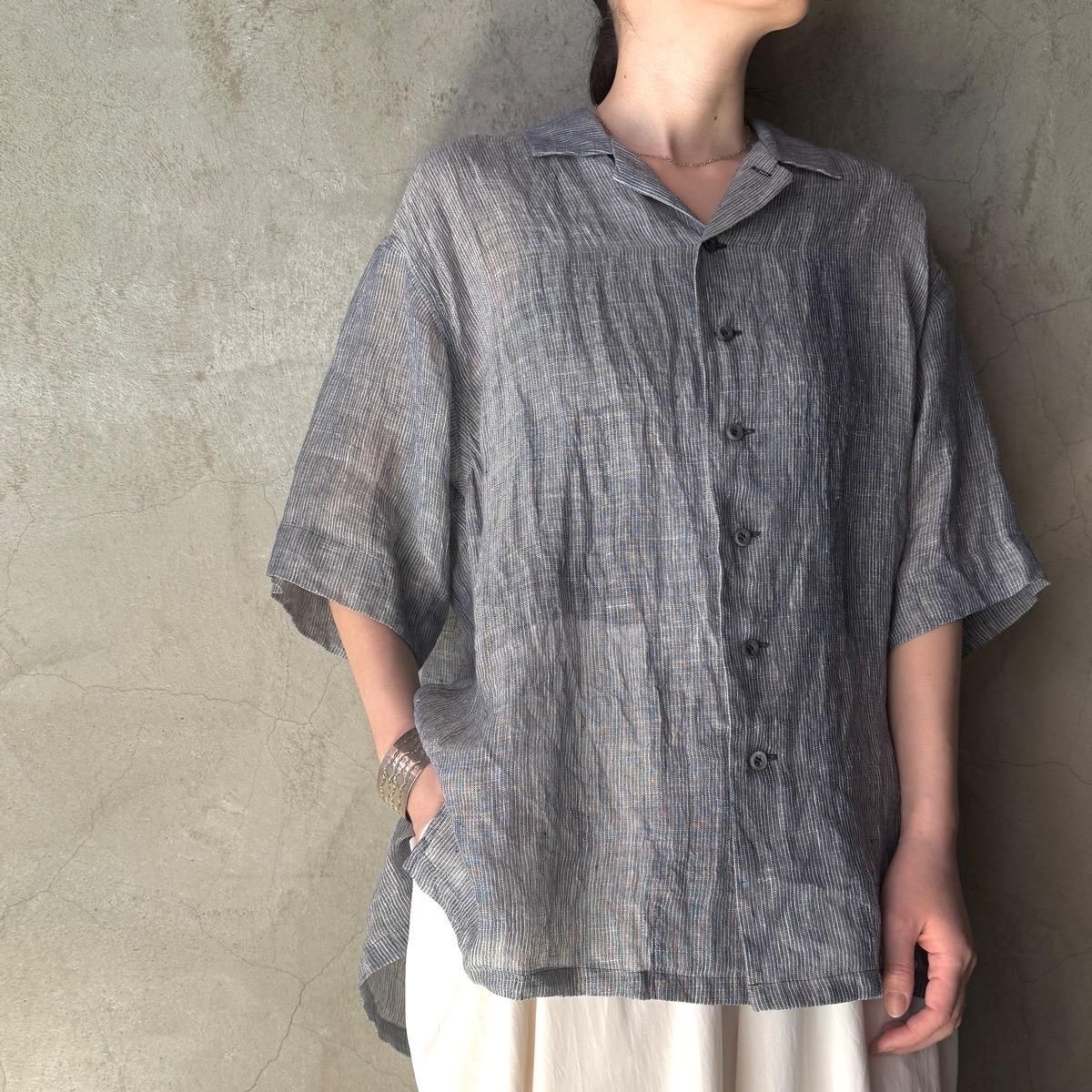 suzuki takayuki open-collar shirt（スズキタカユキ オープン