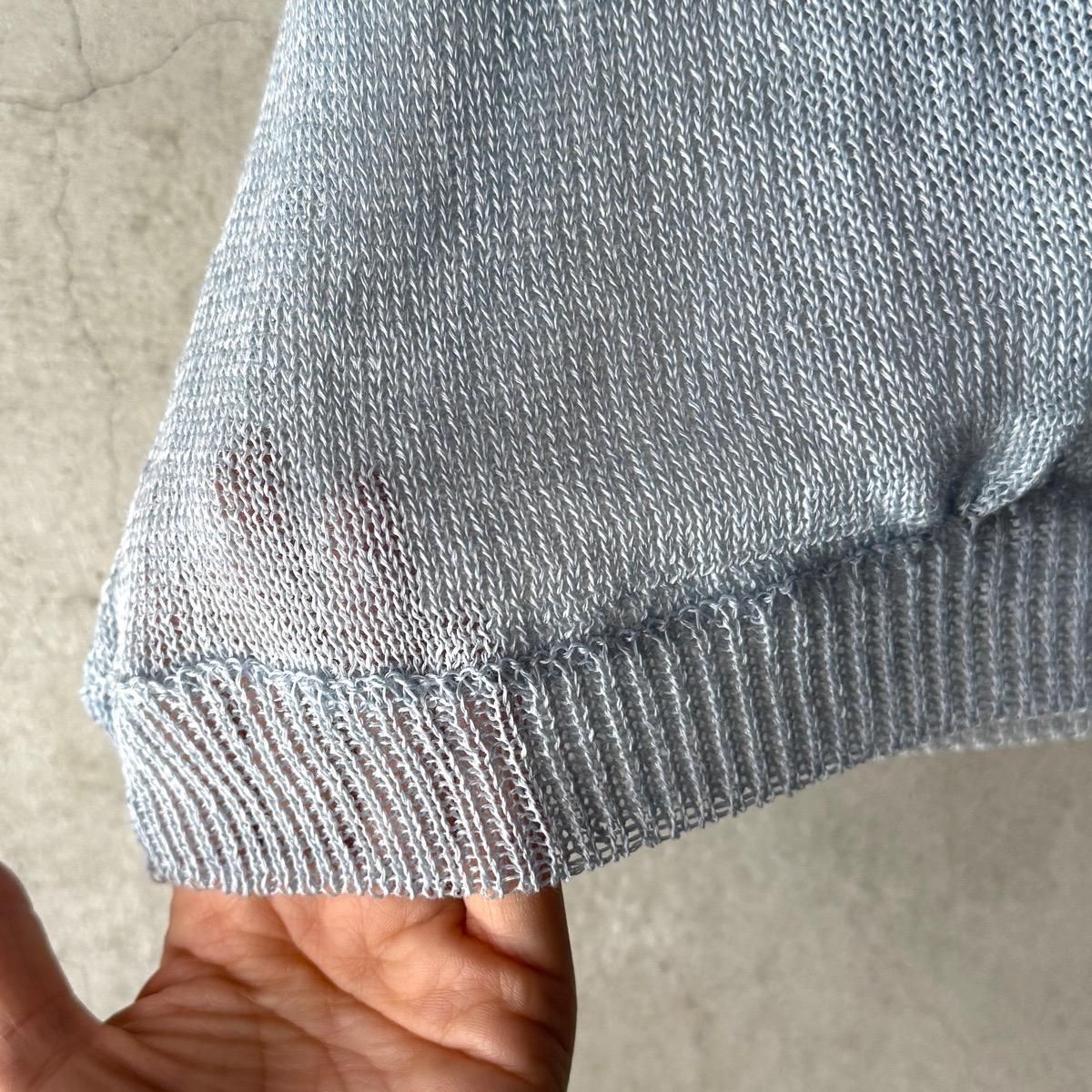 suzuki takayuki knitted t-shirtʥ業 ˥åƥTġFountain blue