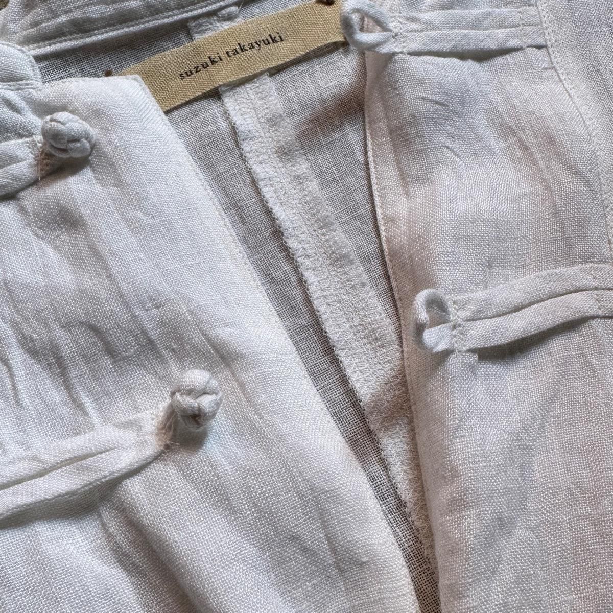 suzuki takayuki chinese knot blouseʥ業 㥤ˡΥåȥ֥饦Off white