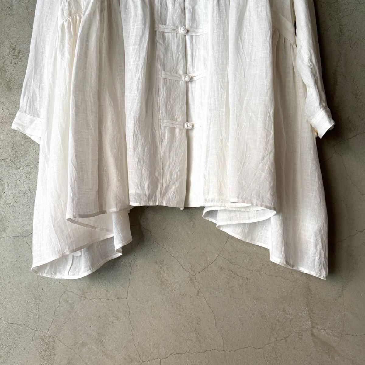 suzuki takayuki chinese knot blouseʥ業 㥤ˡΥåȥ֥饦Off white