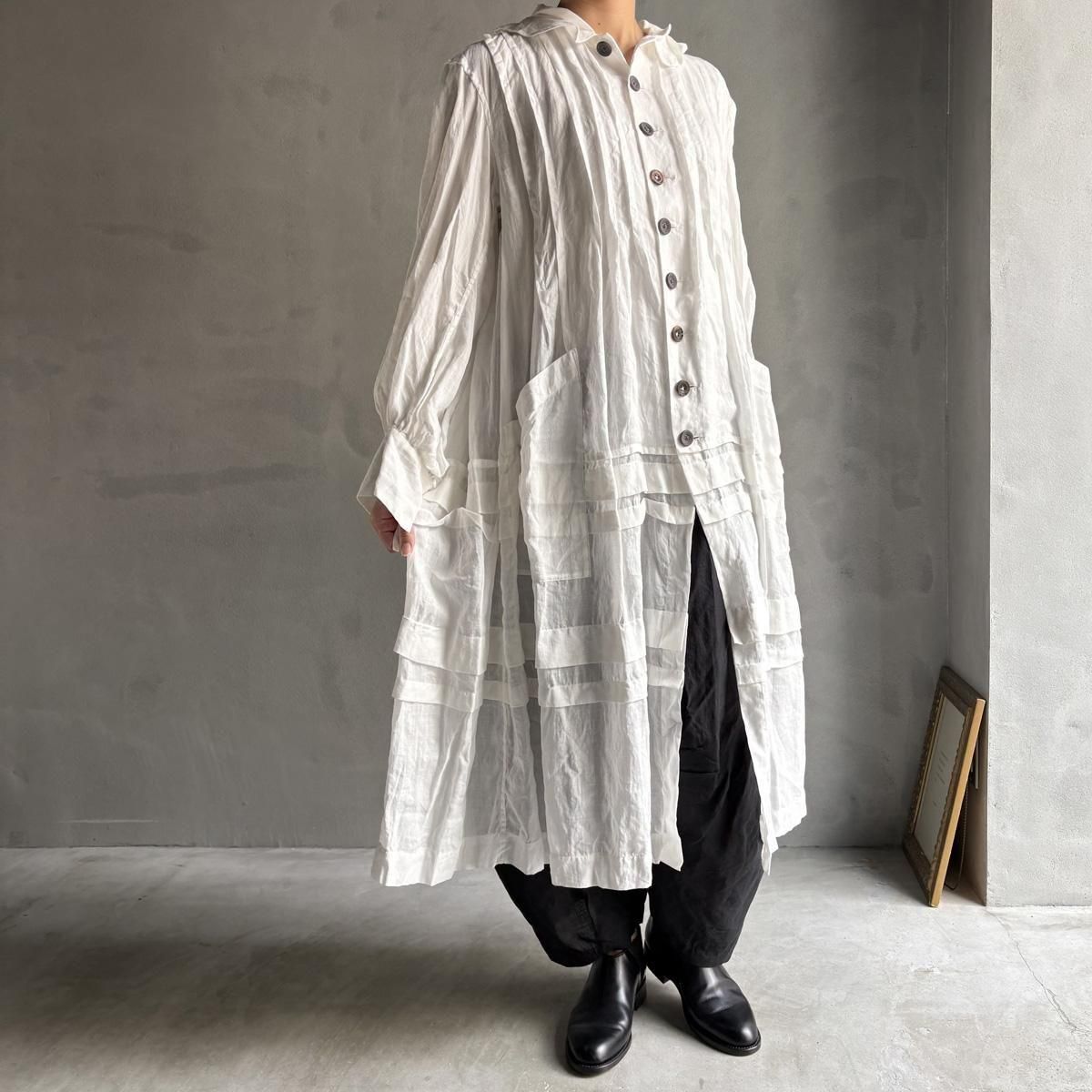 <img class='new_mark_img1' src='https://img.shop-pro.jp/img/new/icons13.gif' style='border:none;display:inline;margin:0px;padding:0px;width:auto;' />HALLELUJAH 1,  Manteau de Bapt  emeʥꥹ ޥȡOff White