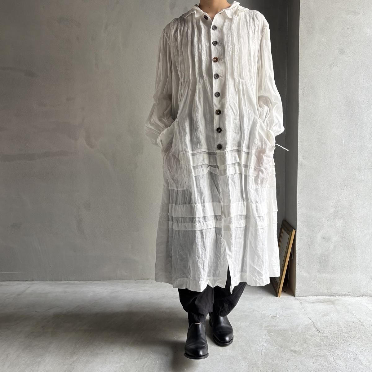 <img class='new_mark_img1' src='https://img.shop-pro.jp/img/new/icons13.gif' style='border:none;display:inline;margin:0px;padding:0px;width:auto;' />HALLELUJAH 1,  Manteau de Bapt  emeʥꥹ ޥȡOff White