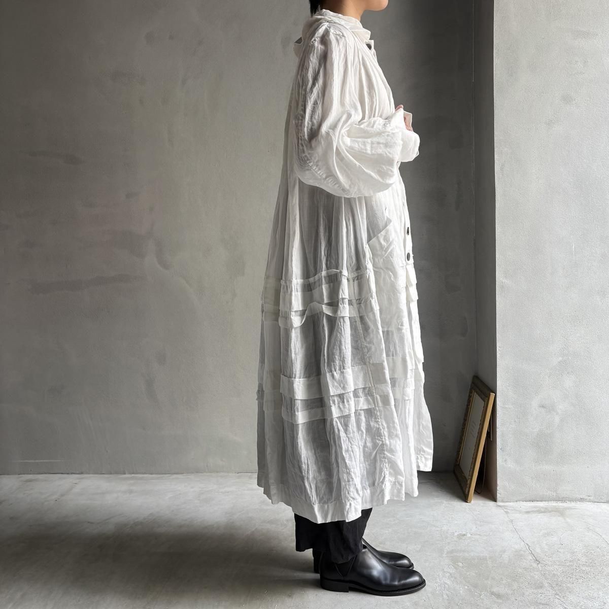 <img class='new_mark_img1' src='https://img.shop-pro.jp/img/new/icons13.gif' style='border:none;display:inline;margin:0px;padding:0px;width:auto;' />HALLELUJAH 1,  Manteau de Bapt  emeʥꥹ ޥȡOff White