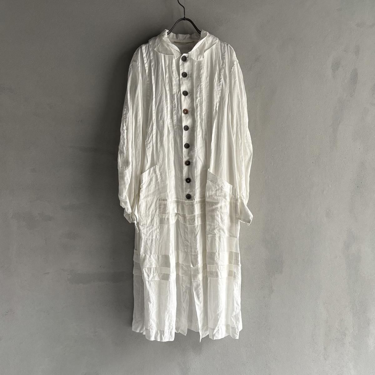 <img class='new_mark_img1' src='https://img.shop-pro.jp/img/new/icons13.gif' style='border:none;display:inline;margin:0px;padding:0px;width:auto;' />HALLELUJAH 1,  Manteau de Bapt  emeʥꥹ ޥȡOff White